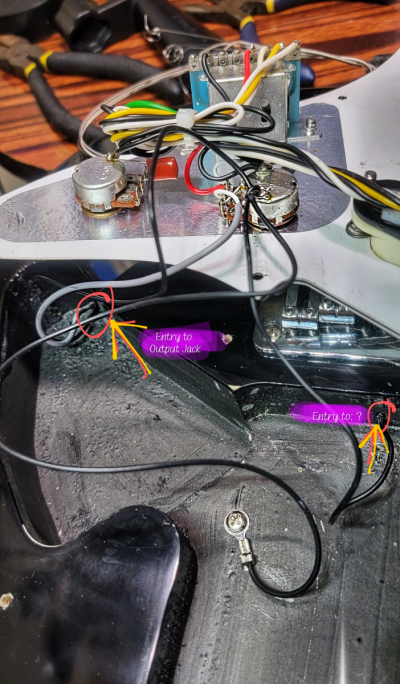 Squier Strat Mini - Output Jack Repair (Wiring) | Squier